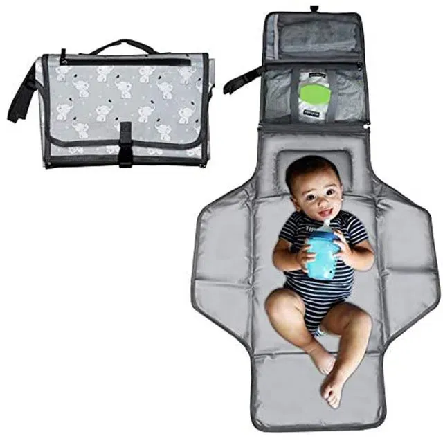 Torba na pieluchy z kieszenią na butelkę